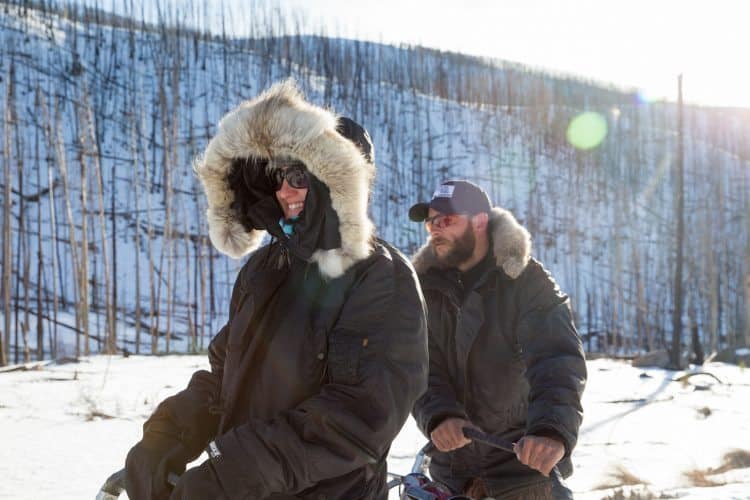 The Absaroka team doing what they love in Montana.