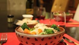 Chicken stew with local veggies