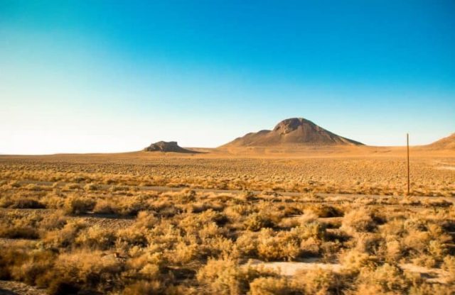faraway mountain in Nevada Zephyr