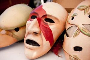 The Cherokee Spirit on the Cherohala Skyway masks