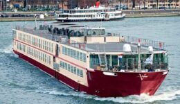 The River Venture, one of the many river cruise ships that have single occupancy cabins, operated by Vantage Travel.