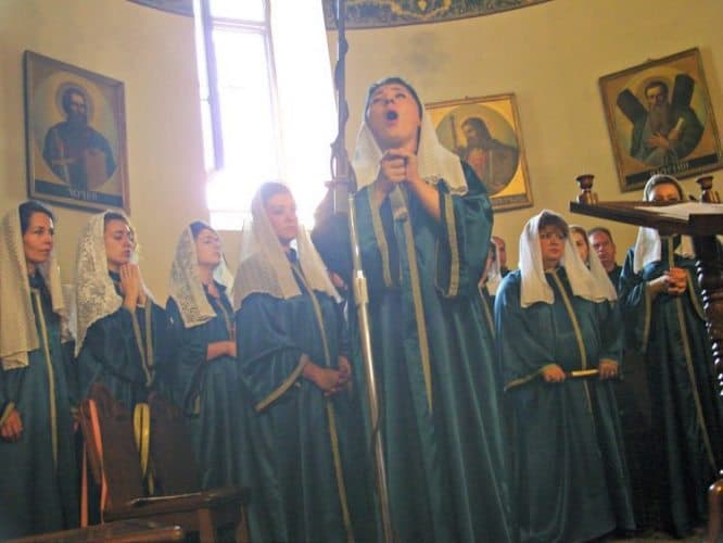 Angelic voices fill Armenia’s Etchmiadzin Cathedral (built 301-303). Bruce Northam photos.