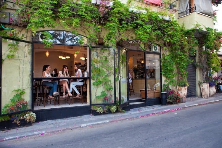 Neve Tzedek is a popular part of Tel Aviv with cafes and bars to enjoy.