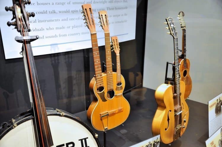 Crazy guitars at the Country Music Hall of Fame, Nashville.