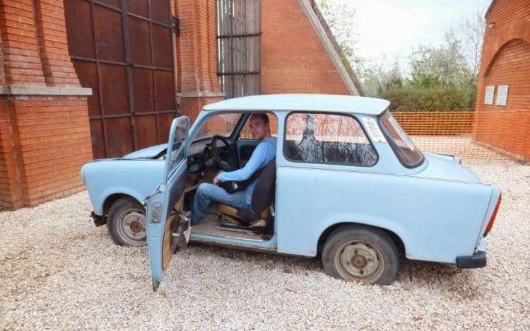 Trabants, very underpowered old Soviet-era cars, were a common site during that era.
