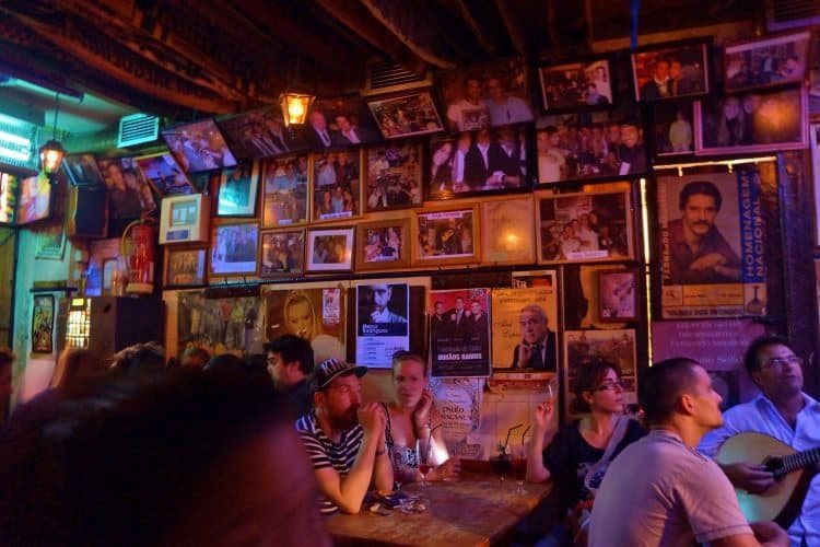 The sad sounds of an empire in the past: Fado house in Lisbon, Portugal.