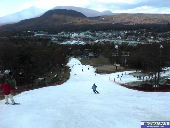 Karuizawa Prince ski resort is considered a beginner's slope. SnowJapan photo.