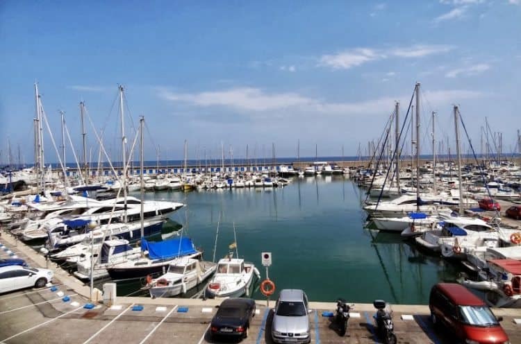 Port of Garraf The Port of Garraf, where yachts and fishing boats are docked.