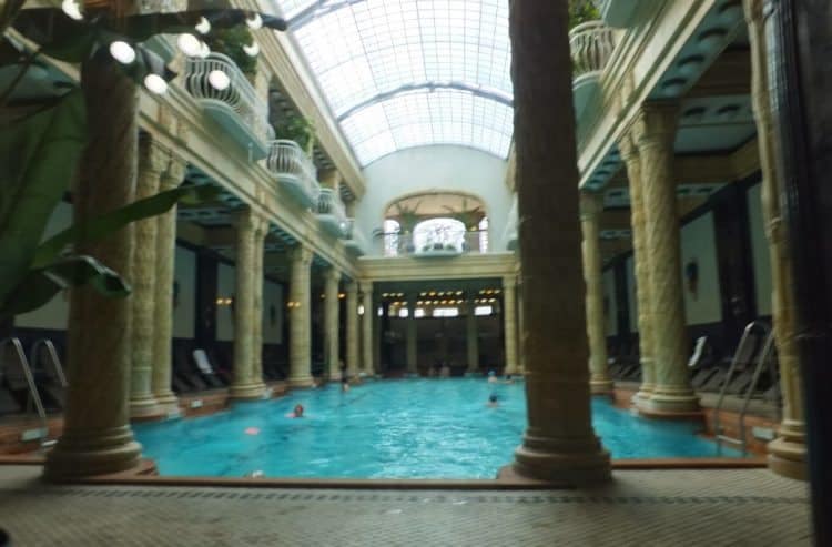 Public baths are a favorite place to spend time in Budapest.