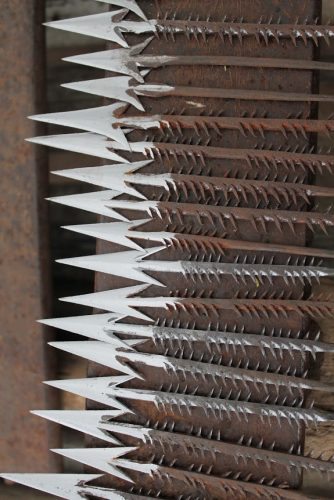 Arrow tips made by the Barbaig blacksmiths.