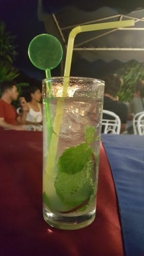 Mojitos are as cheap as water and the best thing to drink on a hot day or night in the country.