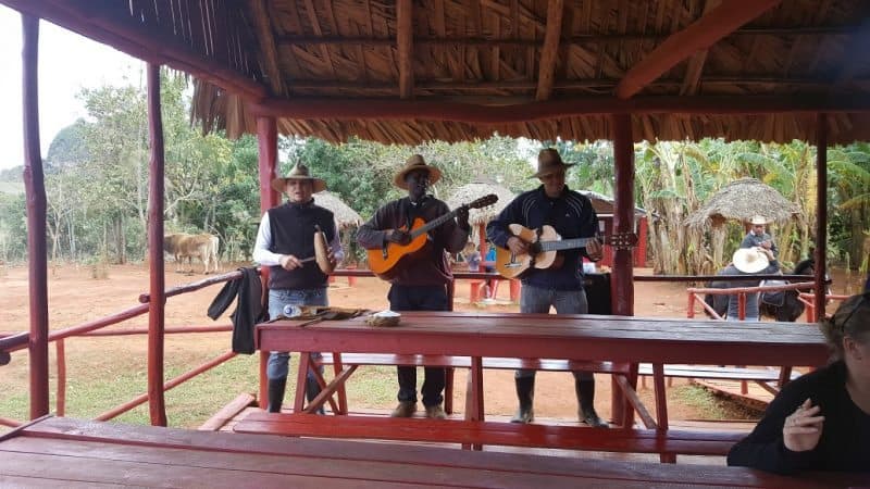 Musicians in Vinales, a rural part of the country about two hours from Havana.