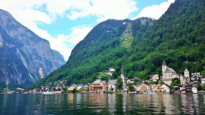 Views from Lake Hallstatt Electric Boat