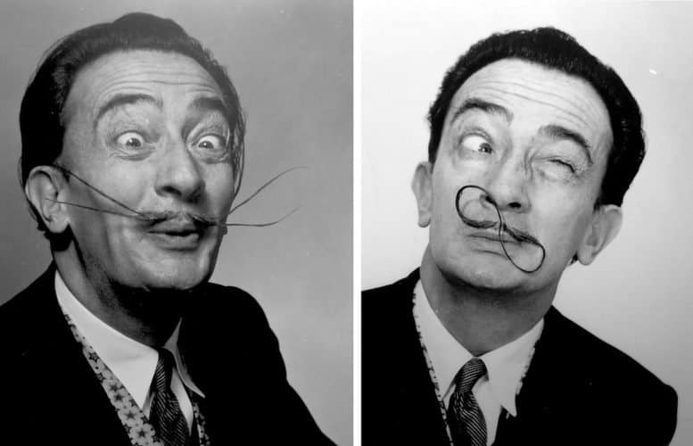 Photos of Salvador Dali line the walls of his museum in Figueres. Courtesy of the Dali Theatre-Museum.