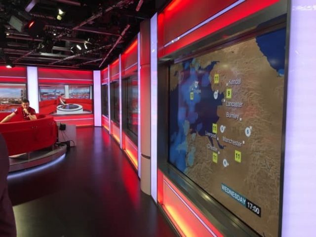 You can take a tour of the BBC studios in Salford Quays and see where they tape the news and live studio segments that are broadcast all over the world.
