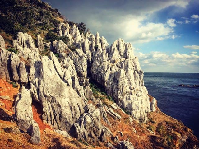 Limestone karsts on Kamishima Island.