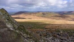 Panoramic Views, Preseli Hills in Wales, England.