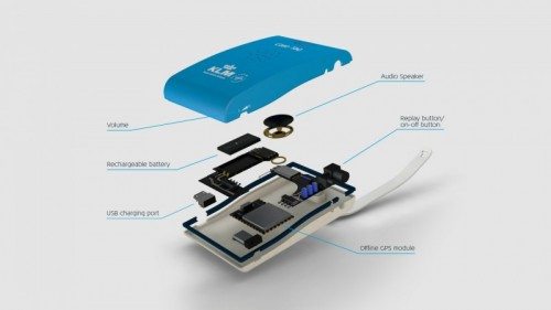 The interior and exterior design of the KLM Care Tag.