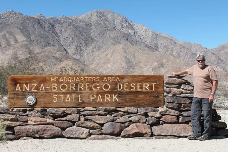 The author at Anza-Borrego park near San Diego.