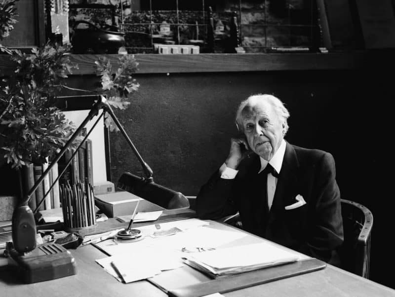 Frank Lloyd Wright (1867-1959) would be named "the greatest American architect of all time" by the American Institute of Architects in 1991. (photo courtesy of the Taliesin Preservation)