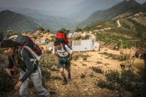 Part of the trail as we leave Chakhampa for Peryenxang.