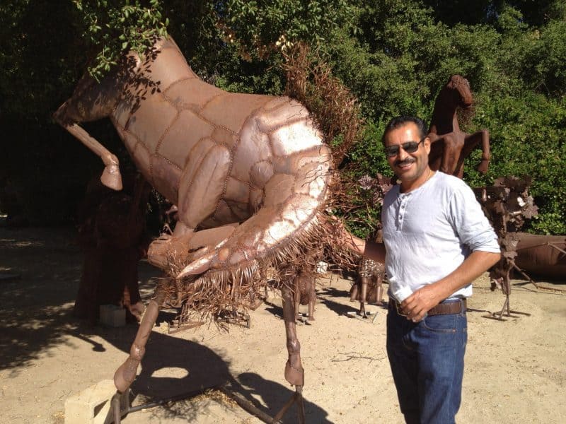 Ricardo Breceda, the sculptor who created the series of sculptures in the desert.