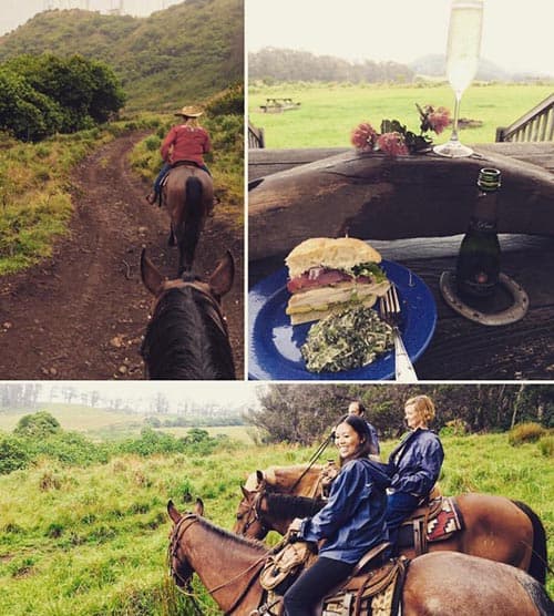 Trail ride and lunch at Piiholo Ranch.