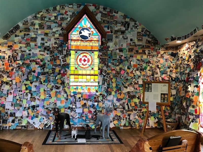 Vermont: Arts, Biking, and More in the Green Mountain State 2 Inside the Dog Chapel at Dog Mountain.