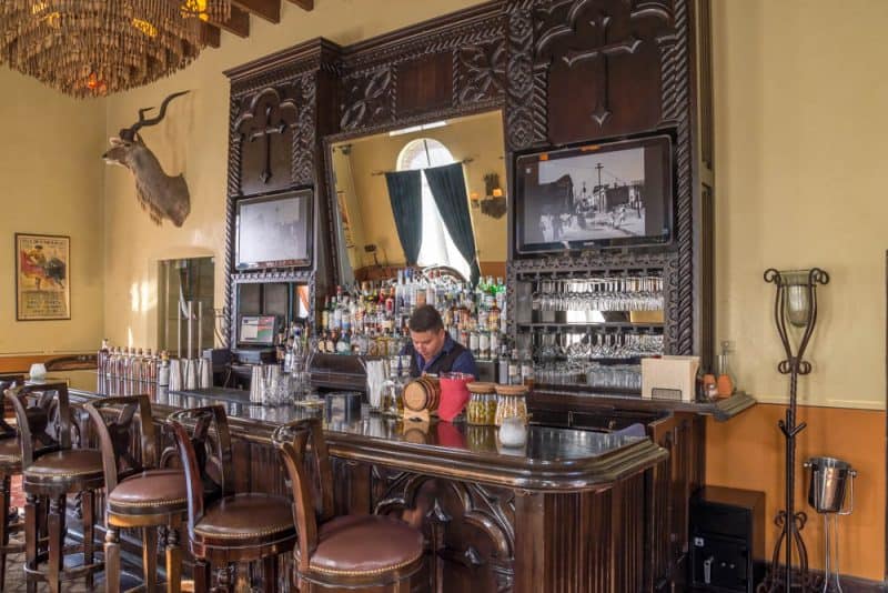 Bar of the Todos Santos Inn in Todos Santos, Mexico.