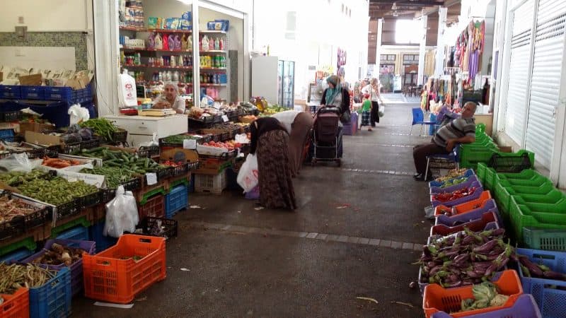 Turkish bazar in Nicosia on the Turkish side.