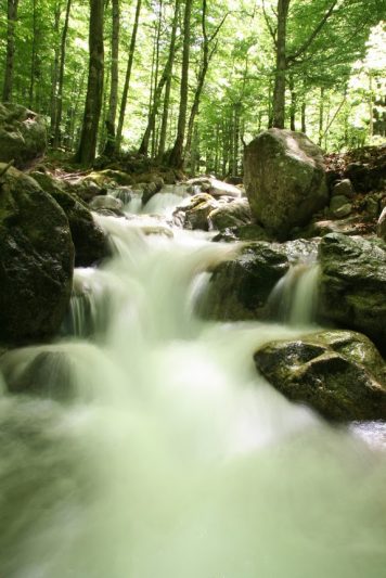 The Vidima river in Aprilski, Bulgaria.