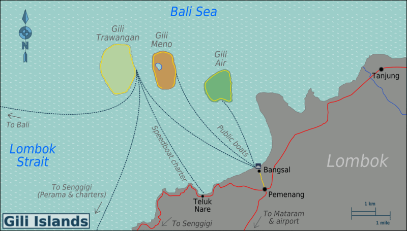 Ferries to Gili Trawangan
