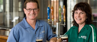 Greg and Barbara Gerovac of the Anaheim Brewing Company.