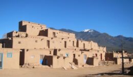 The Taos Pueblo is a popular attraction in Taos, New Mexico.