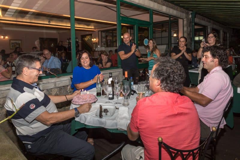 A birthday celebration at the Aldeia da Fontes Nature Hotel on Pico Island.