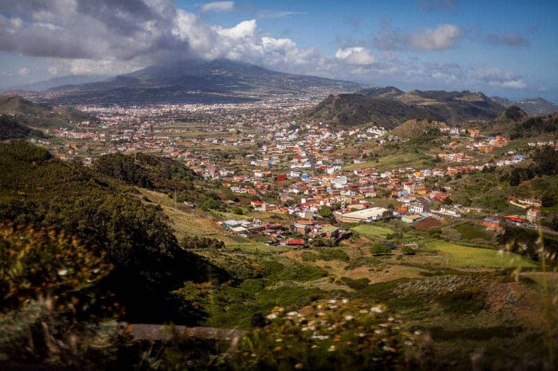 Tenerife: An overlook off the side of the road on our way to hike.