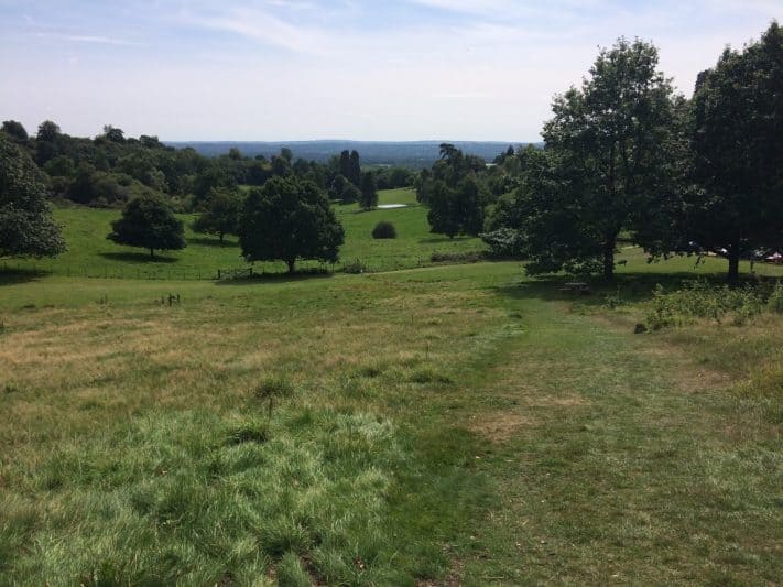 The magnificent views at Chartwell of the Kent countryside.