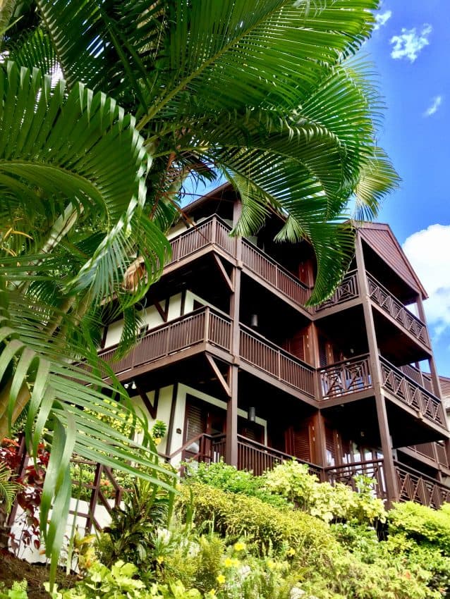 Exterior of the hotel and resort.