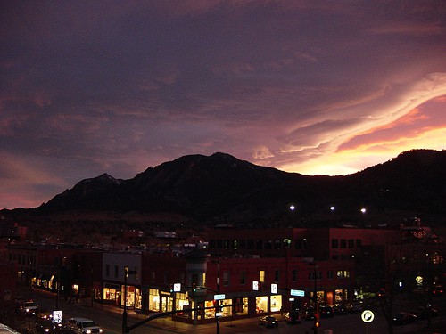Boulder: A Town Where Fitness Is King 5 View from the Hotel Boulderado overlooking Broadway & Spruce in Downtown Boulder.