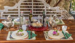 The meal we prepared in the Slow Cooking Class we enjoyed at Il Fontanaro.