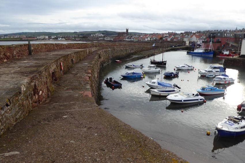 Scotland: Four Unique Places to Get Cozy 1 The harbor at Dunbar, Scotland.