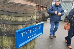 To the ship