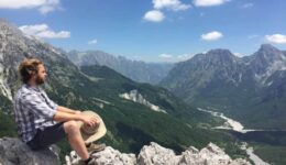 The amazing view from the top of the ridge, looking back toward Valbonë Valley.