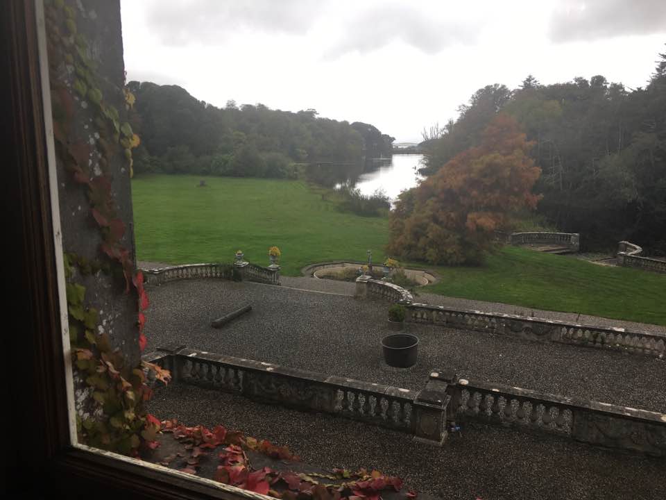 The view from the Westport House, a privately-owned castle with lovely grounds.