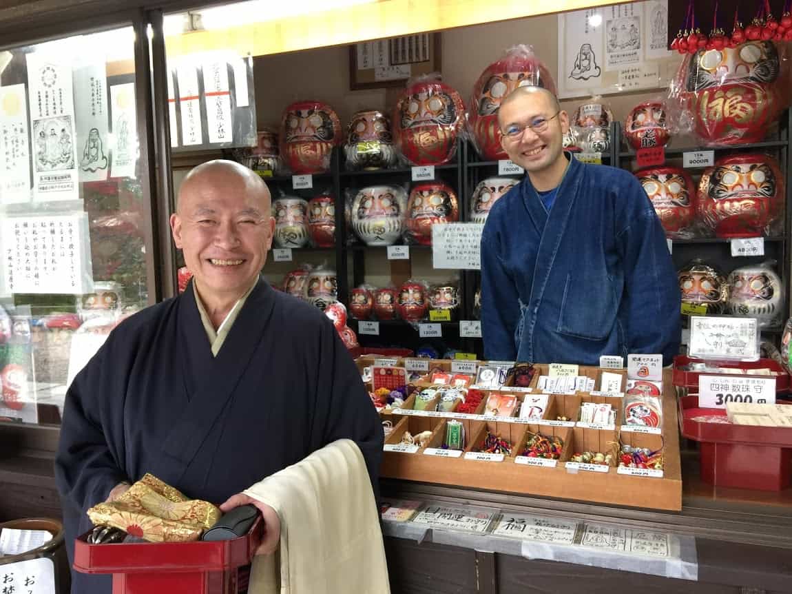 The Daruma buddha or Daruma doll is regarded as a talisman to good luck and decorates homes and shops throughout Japan.