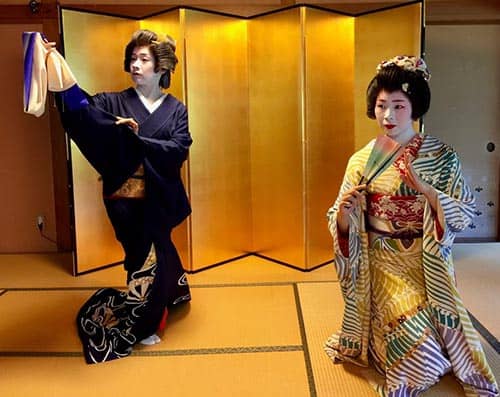 Niigata Geiki Performance. These dancers are artisans not to be confused Geisha courtesan.