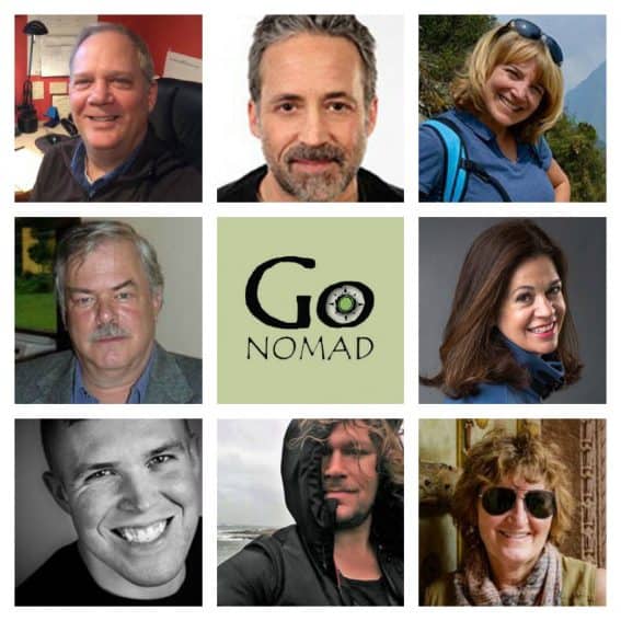 Fascinating Destinations: Where we went in 2017 1 GoNOMAD's Top Travel Writers: from top left: Max Hartshorne, Paul Shoul, Sonja Stark, Stephen Hartshorne, Cathie Arquilla, Andy Castillo, Christopher Ludgate, Donnie Sexton.
