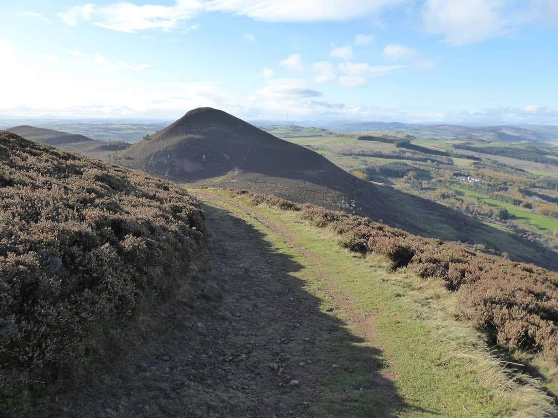 Scotland: Four Unique Places to Get Cozy 3 The Eildon Hills of Scotland.
