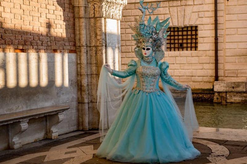 Fascinating Destinations: Where we went in 2017 9 A costumed reveler in Venice.