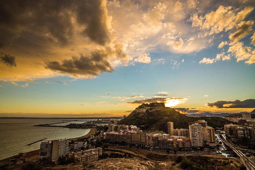 Spain's Alicante Awaits 10 Sunsets from the Castillo Santa Barbara are stunning and well worth the steep hike. Nellie Winter photos.